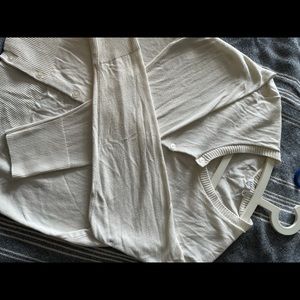 Gap Factory Off White Crew Neck Cardigan